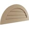 Ekena Millwork Timberthane Rustic Smooth Half Round Faux Wood Non-Functional Gable Vent, Primed Tan, 24"W x 12"H GVURHR24X12DSMPR - alternate 3